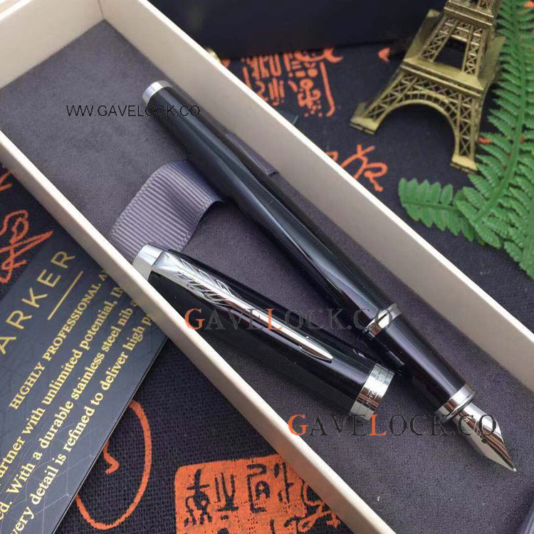 Clone PARKER IM Fountain Pen Black Precious Resin